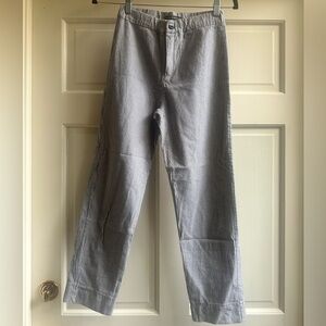 Seersucker Brandy Melville high waisted cigarette pant